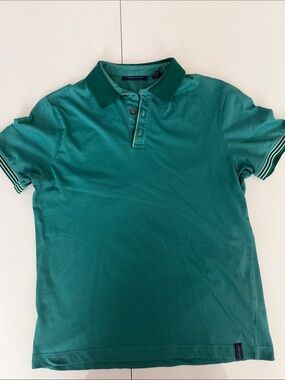 Perry Ellis Teal Polo with Contrast Collar